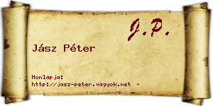 Jász Péter névjegykártya